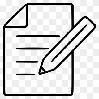 Note Blank Information Pencil Reminder Diary Svg - Tomar Nota Icono Clipart