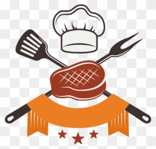 Barbecue Steak Food Clip Art - Chef Hat Vector Png Transparent Png