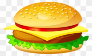 Healthy Food Clipart Burger - Burger Clip Art Png Transparent Png