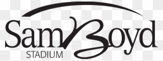 Black & White - Sam Boyd Stadium Logo Clipart