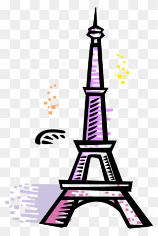 Jpg Transparent Library Eiffel Tower - French Cartoon Eiffel Tower Clipart