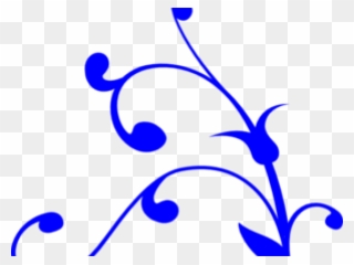 Dark Blue Clipart Swirl - Tree Branch Clip Art - Png Download