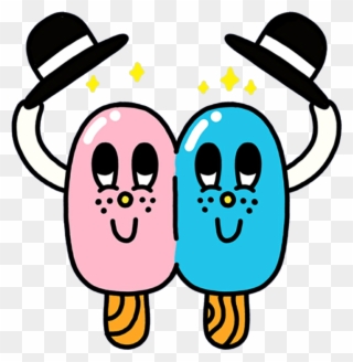 Icecream Popsicle Mochi Kawaii Cute Softbot Png - Raklamile Clipart