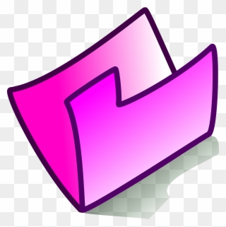 Free Folder Pink - Pink Folder Cartoon Clipart