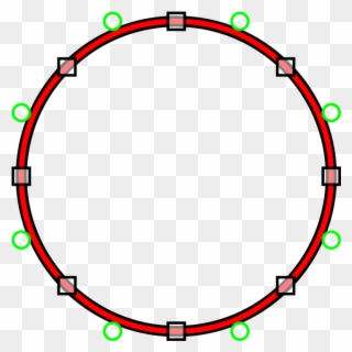 Circle And Quadratic Bezier - Composite Bézier Curve Clipart