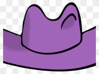 Cowboy Hat Clipart Purple Hat - Cartoon Cowboy Hat Shower Curtain - Png Download