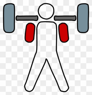 Weightlifter, Barbell - Olympic Weightlifting Clipart
