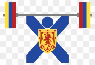 Nswa June Nccp Competition Introduction Weightlifting - Nova Scotia Flag Crest Clipart