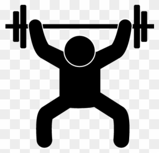 Weightlifting - Free Material - Pictogram - Lifting Weight Icon Clipart