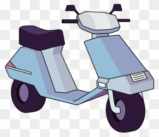 Scooter Clipart Blue Object - Mystery Girl Steven Universe Motorcycle - Png Download