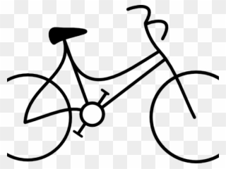 Cycling Clipart Bicycle Drawing - Stick Figure Bike - Png Download