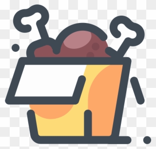 Chicken Box Icon - Fried Chicken Icon Png Clipart