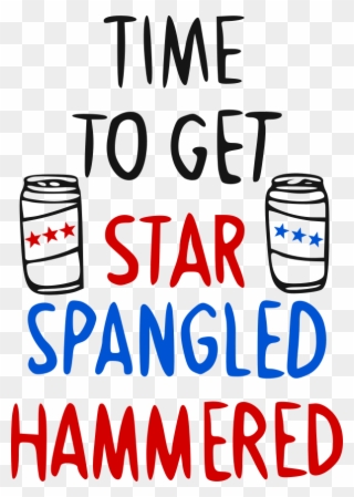 Star Spangled Hammered Clipart