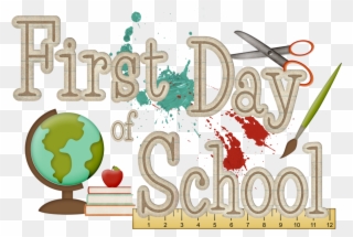Clip Art First Day Of Kindergarten Clip Art - Clipart First Day Of School - Png Download