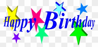 Birthday Images Free Clip Art - Happy Birthday Word Clip Art - Png Download