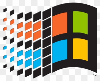 Microsoft Windows Clipart Transparent - Windows 95 Logo Png
