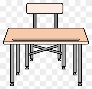 Collection Of Empty School High Quality - Desk Clipart - Png Download