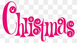 Free Christmas Clip Arts Image In High Resolution For - Christmas Font Clip Art - Png Download