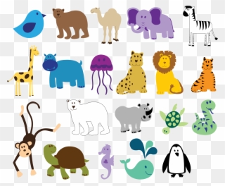 Colorful Animals 815 X 315 Vfx Solidarity Visual Effects - Animals Noahs Ark Pillow Case Clipart