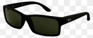 Free Sunglasses Clipart - Ray Ban Rb4151 Black - Png Download