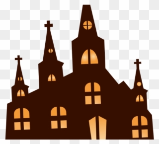 Church Clipart Haunted - Haunted House Png Vector Transparent Png