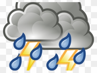 Hurricane Clipart Thunderstorm - Showers Weather - Png Download