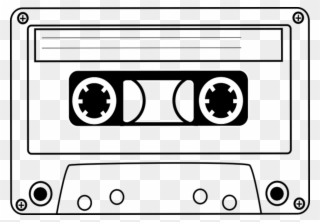 Clip Art Transparent Stock Growing Up In The - Black And White Cassette Tape Clipart - Png Download