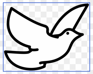 Awesome Flying Clip Art Check Out The - Clip Art Of A Dove - Png Download