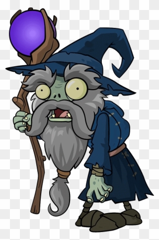 Dark Wizard Png - Plants Vs Zombies Zombie Merlin Clipart