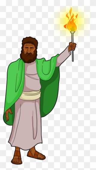 Ancient Israelite Torch Holder - Bible Clipart