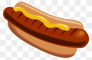 Hot Dog With Mustard Png Clipart Picture - Hot Dog Clipart Png Transparent Png
