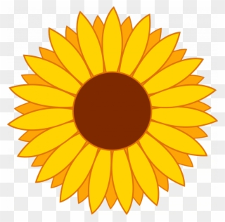 Free Yellow Flower Clipart - Sunflower Clipart - Png Download