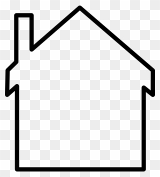 Transparent House Clipart - Outline Of A House - Png Download