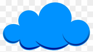 Clip Art Freeuse Download Blue Download Fluffy Free - Clip Art Blue Clouds - Png Download