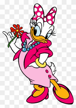 Daisy Duck Clip Art - Daisy Duck In A Dress - Png Download