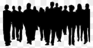 Crowd Of People Clipart Clip Art - Crowds Of People Silhouette - Png Download