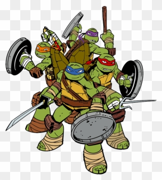 Download Free Printable Clipart And Coloring Pages - Teenage Mutant Ninja Turtle Clipart Png Transparent Png