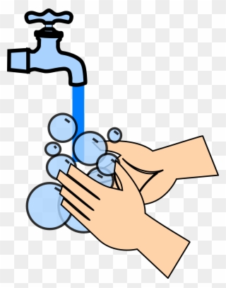 Germ Free Travel - Hand Washing Clipart