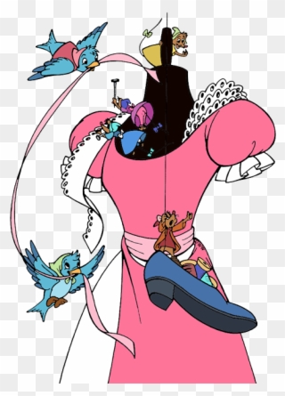 Svg Free Library Mouse Cinderella Free On Dumielauxepices - Cinderella Mice And Birds Clipart