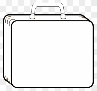 Download Luggage Outline Clipart Suitcase Baggage Clip - Suitcase Clipart Clipart Black And White - Png Download