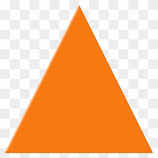 Triangular Clipart Clipart Shapes Triangle Clipart - Orange Triangle - Png Download
