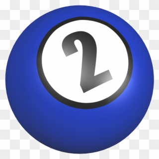 Number 2 Ball With Image From Clipart Free Clip Art - Ball With Number Clipart - Png Download