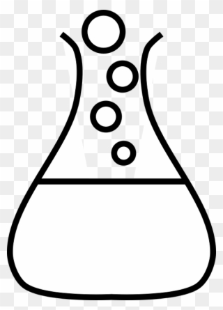 Science - Flask Clip Art Black And White - Png Download