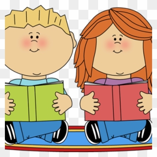 Audio Books Kids Clipart Book Reading Clip Art - Teacher Office Clip Art - Png Download