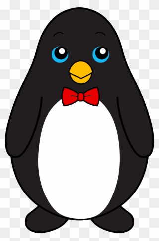 Bow Black And White Panda Free Images - Penguin With A Tie Clipart
