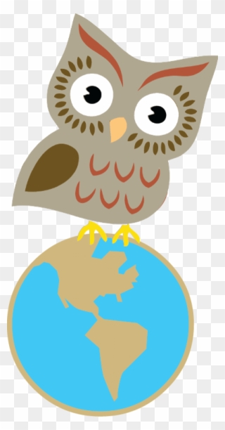 Earth Sciences Maps Workshops - Owl Earth Clip Art - Png Download