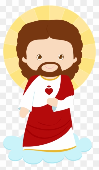 Sagrado Corazón De Jesús - Jesus Desenho Png Clipart