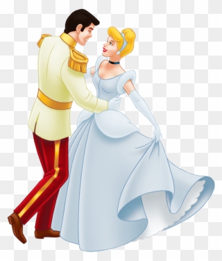 Top 89 Cinderella Clip Art - Prince Charming And Cinderella Dancing - Png Download