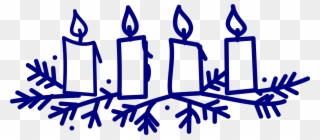 Advent Clipart To Free - Clip Art Advent Candles - Png Download