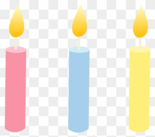Lit Birthday Candle Clipart - Png Download